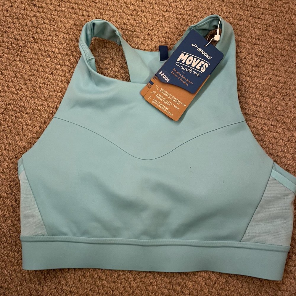 Brooks Drive 3 Pocket Run Bra (32 DD/E)